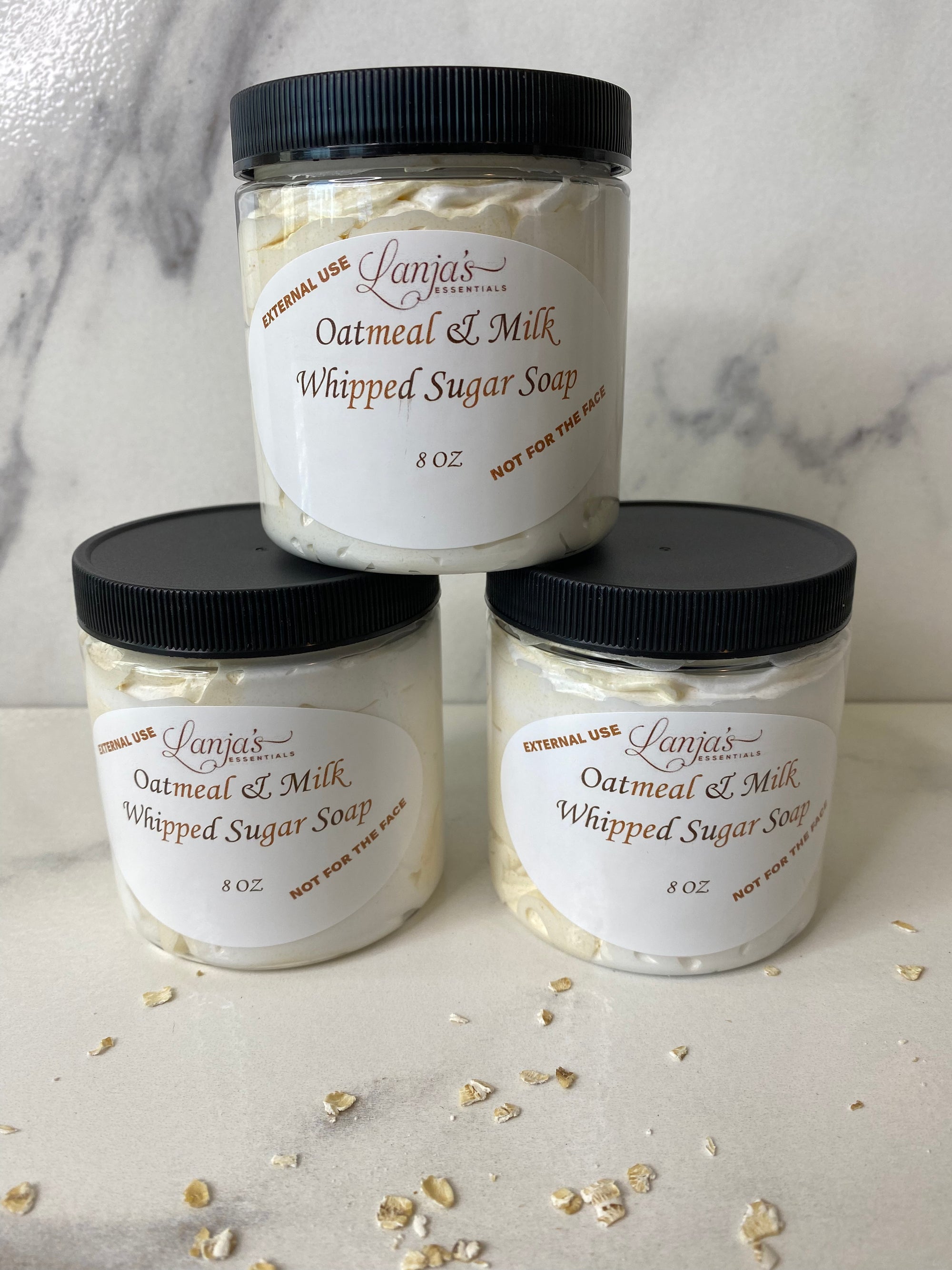 Oatmeal and Milk Whipped Sugar Soap